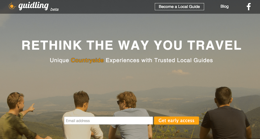 Guidling is a peer-to-peer marketplace where locals offer guided tours to the countryside from major cities.