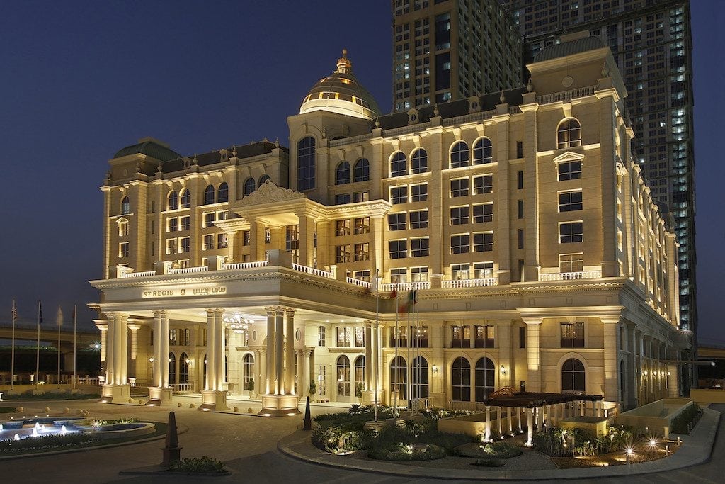 The St. Regis Dubai. Thanks to its acquisition of Starwood, Marriott is now the largest hotel chain luxury player in hospitality. 