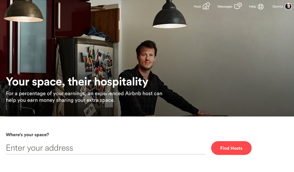 Airbnb rolled out a page that enables individual hosts to find superhosts or management companies to handle their listings for a fee.