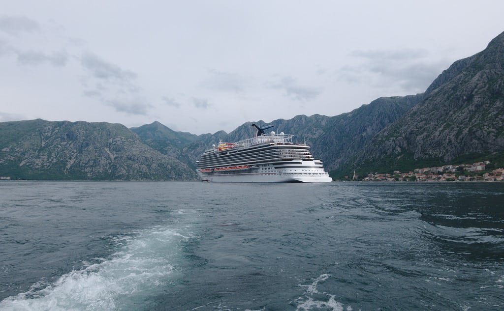 Carnival Vista is shown in Montenegro. A joint venture between Carnival Corp. and Chinese partners signs an agreement to order two new cruise ships using the Vista platform that will be built in China.