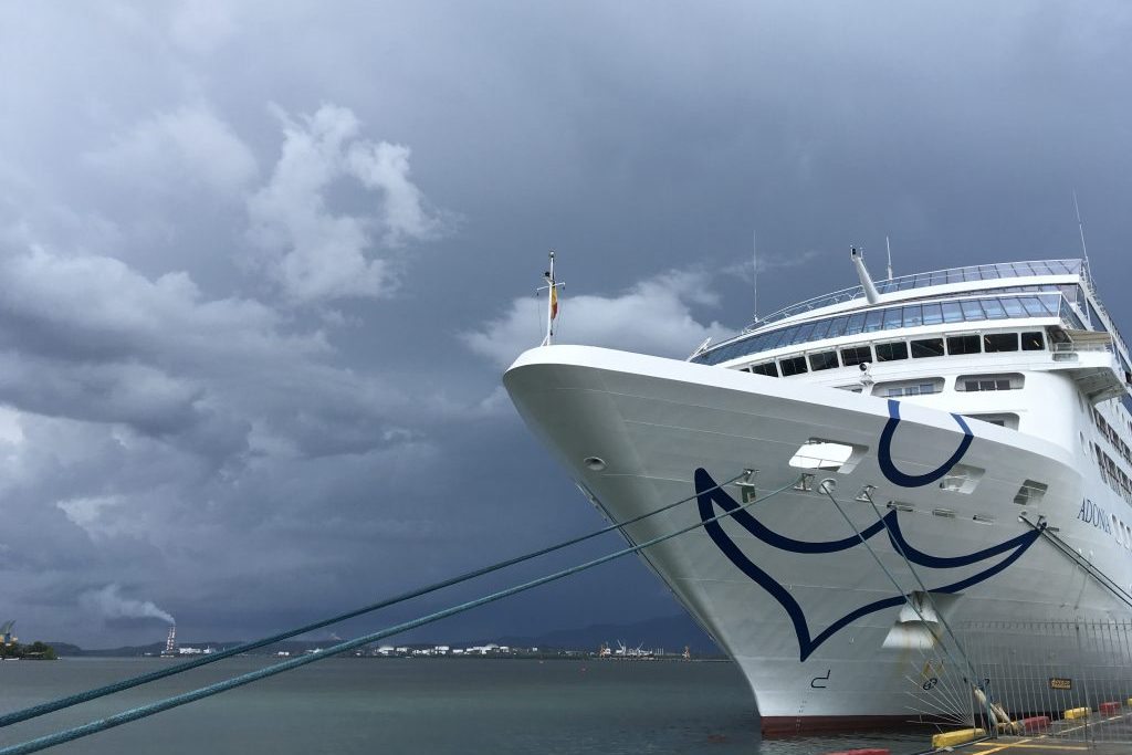 The Fathom ship Adonia is shown in port in Santiago de Cuba. The cruise line is adding more weeklong sailings to Cuba in the fall because of demand.