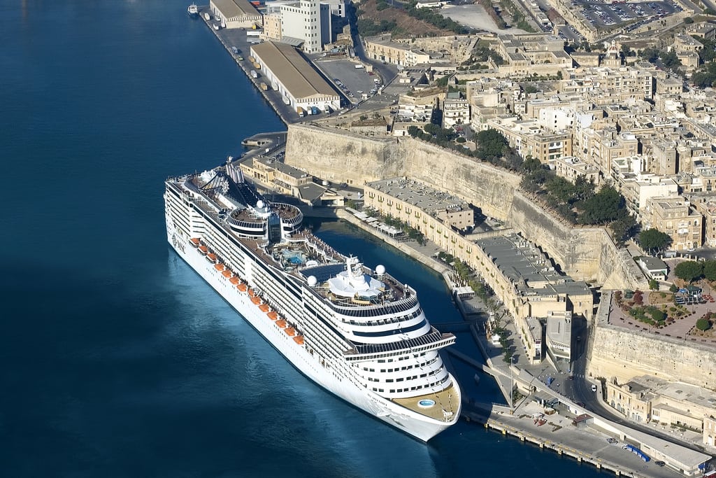 MSC Splendida is shown in Malta. The ship will sail from China starting in 2018.