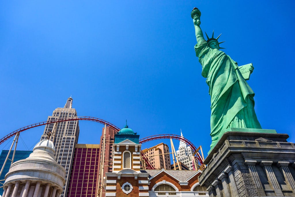 Brand USA now needs to rely on Asian markets to fulfill its goals for tourism growth. Here, the New York, New York Hotel and Casino in Las Vegas is pictured.