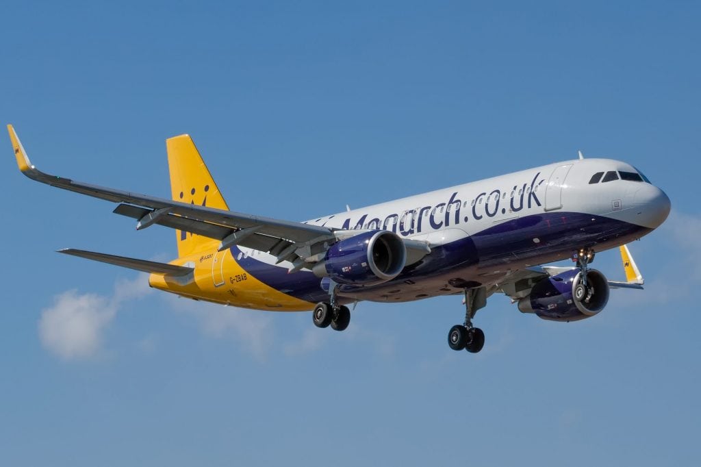 A Monarch aircraft. The company said holiday bookings for summer 2017 were up by 40 percent year on year.
