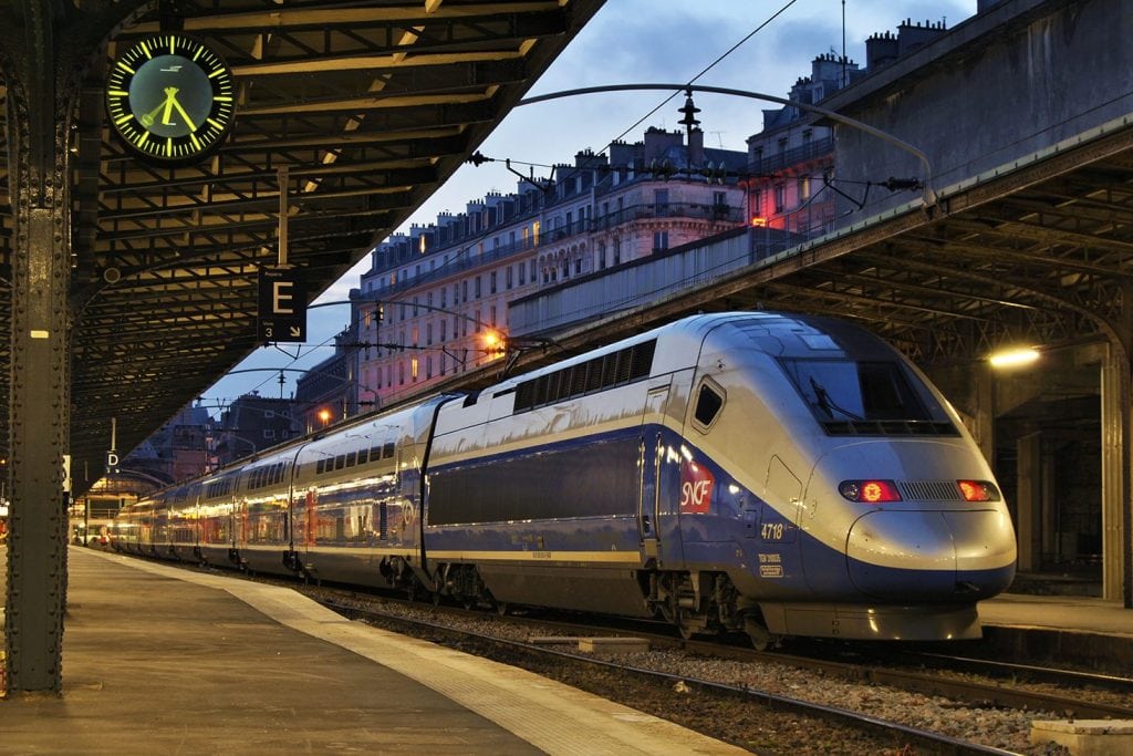 A French TGV train. GoEuro has secured an additional $70 million in funding.
