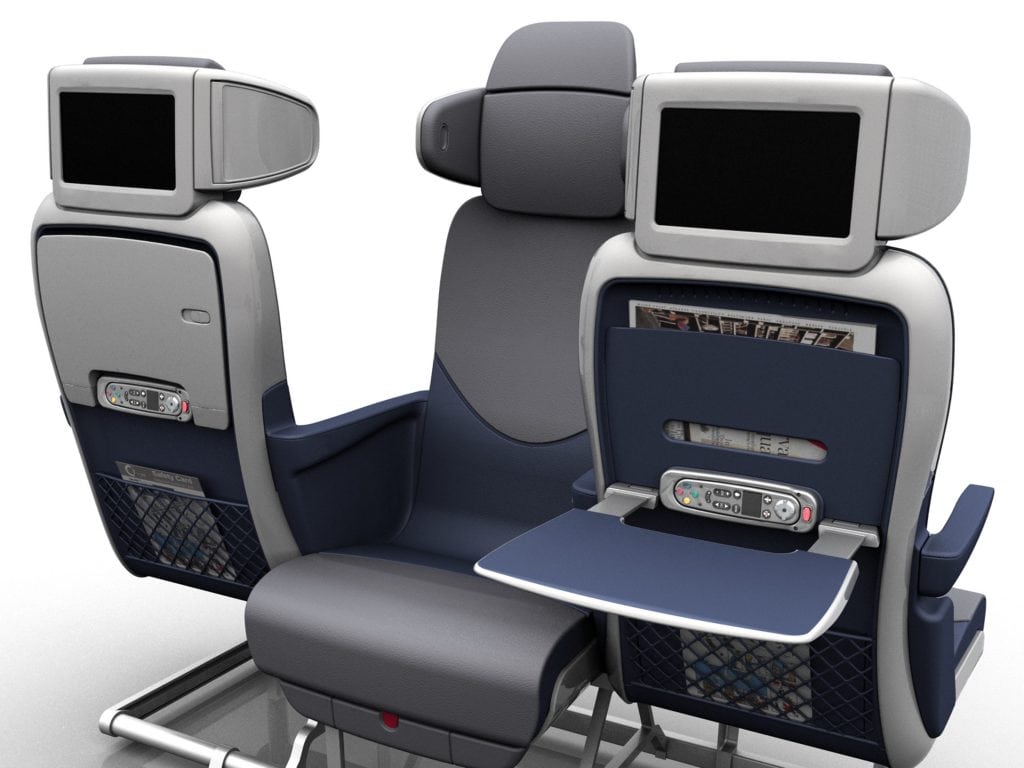 Several years ago London design firm Acumen developed a new forward-backward coach seating configuration that it claims will give each passenger more room. But it is unlikely this configuration will ever appear on an airline. 