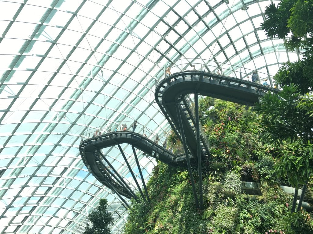 Gardens by the Bay in Singapore. The destination is planning a travel bubble to accommodate visitors to events including the relocated World Economic Forum. 

