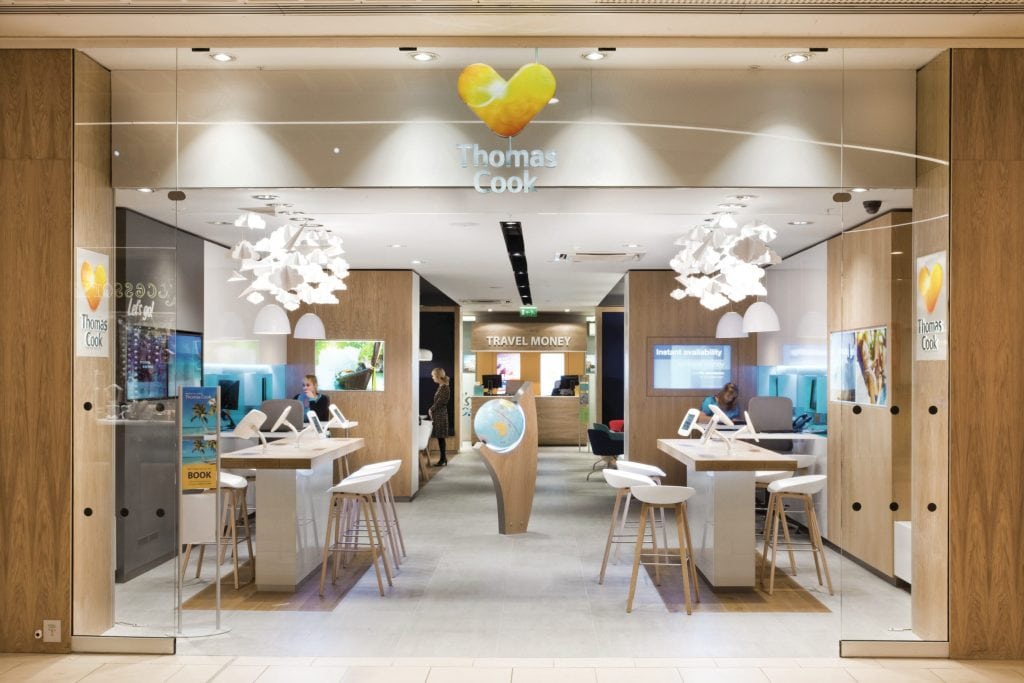 A retail travel agency from the UK giant Thomas Cook. 