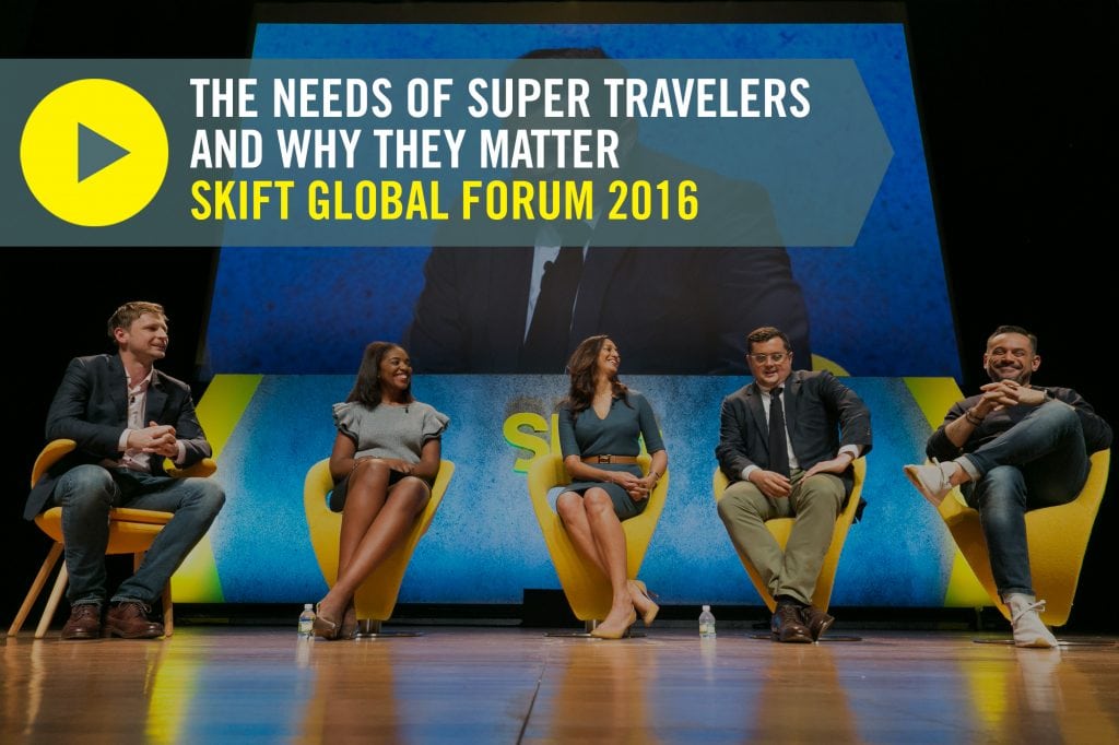 Skift Research Director Luke Bujarski discusses the Supertraveler Manifesto with a panel of experts at the Skift Global Forum in New York.