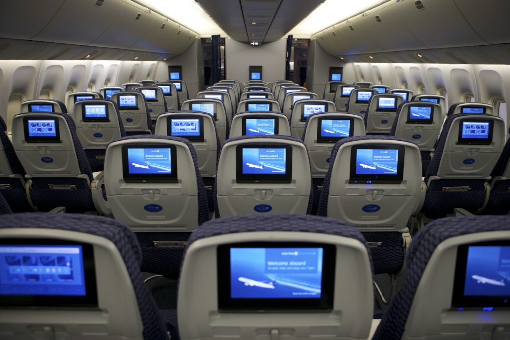 U.S. airlines have put a lot of cheap seats in the market in recent years, but most are slowing growth to try to improve pricing power. Pictured are seats on a United Airlines jet. 