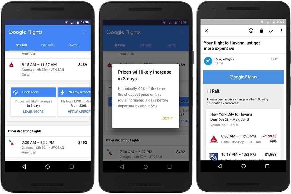 Google Flights is now informing users when an airfare will expire so they will know whether to book the flight or wait. 