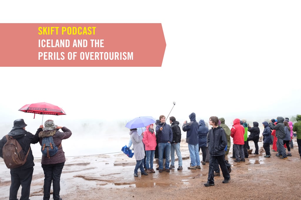 Tourists visit the Great Geysir area, a popular natural attraction in Iceland. The country saw the number of visitors increase more than 250 percent between 2010 and 2015.