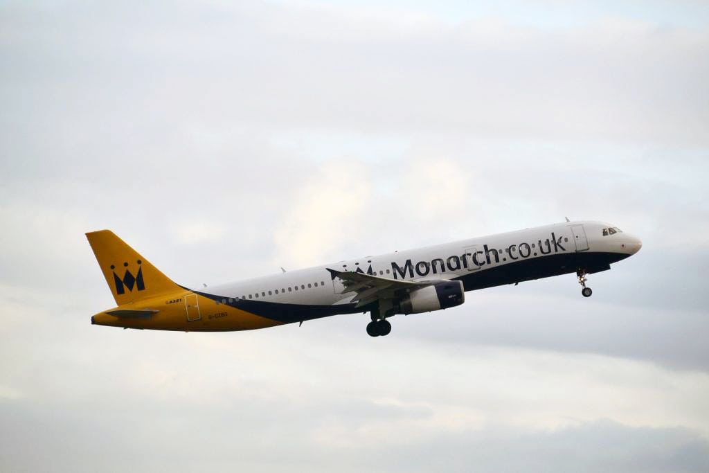 A Monarch Airbus A321 aircraft. The company has secured fresh investment totalling $202 million.