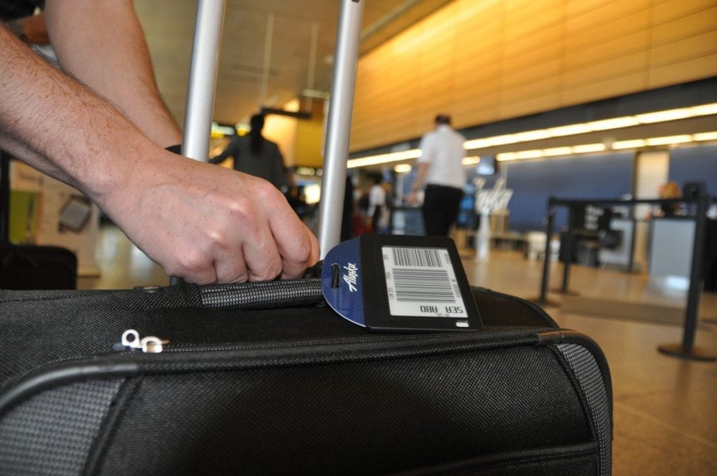 Alaska Airlines has been testing reusable luggage tags. More travelers would like to use them, according to a recent IATA survey.