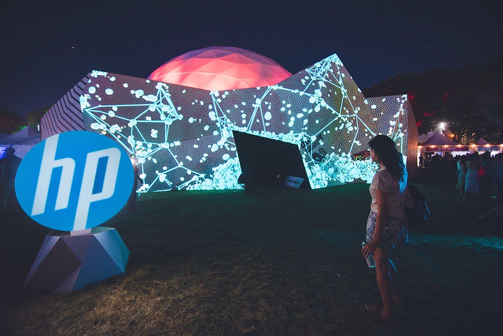 HP's Panorama Festival in New York incorporated creative pop-up venues to house a series of immersive tech experiences.