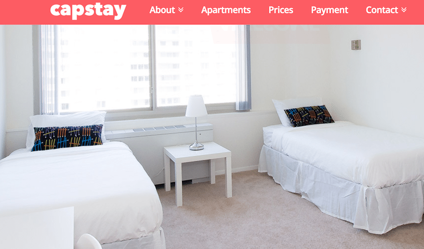 Capstay helps students find alternative accommodations near their schools.