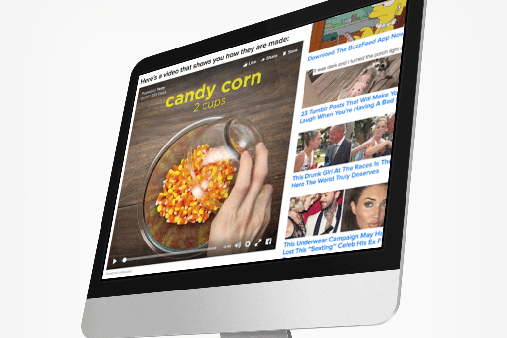 Buzzfeed's viral Tasty videos are an outsized share of the company's revenues. 