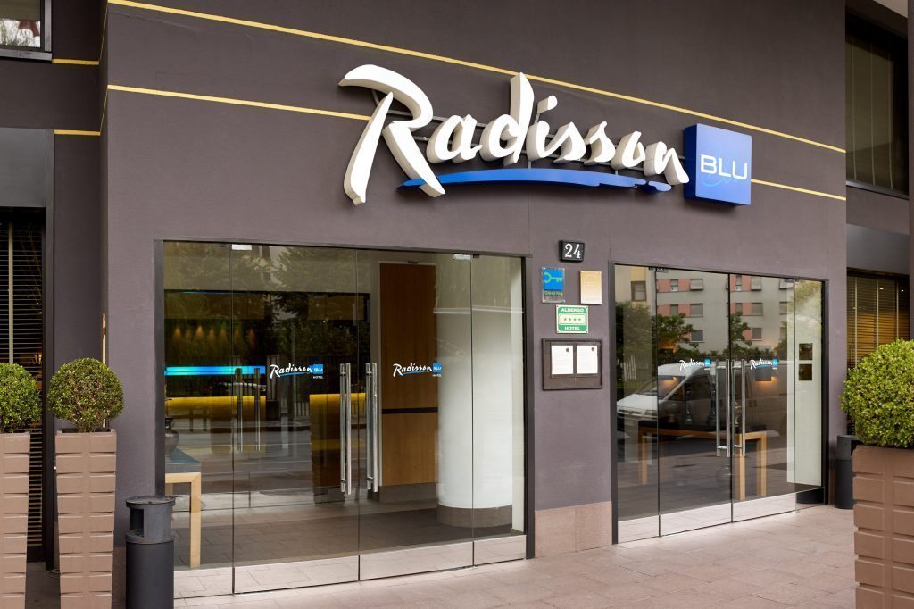 A photo of a Radisson Blu hotel.