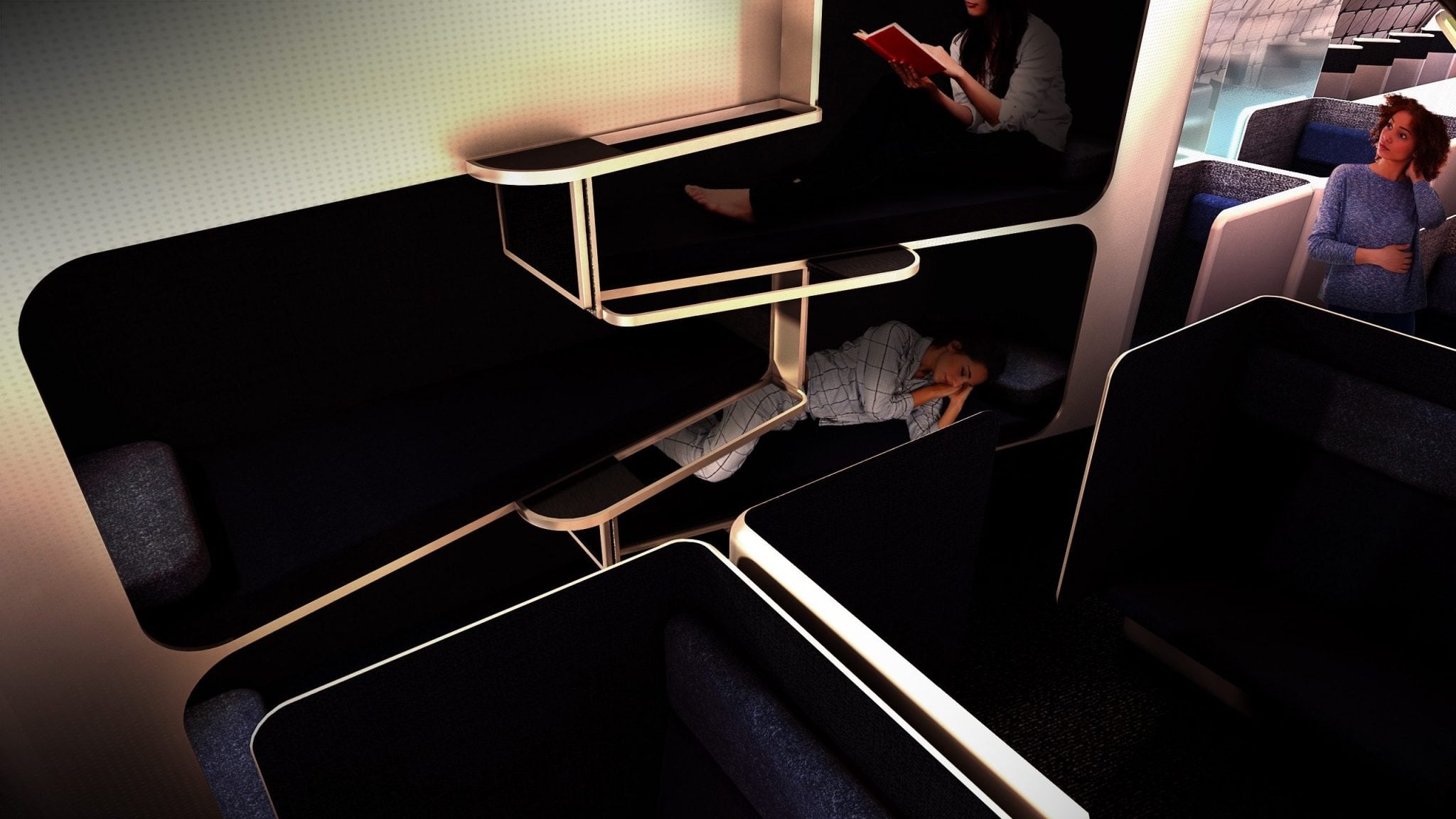 If Airbus can make modular cabins possible, an airline might be able to install sleeping pods on some longer flights, and remove them for shorter ones.