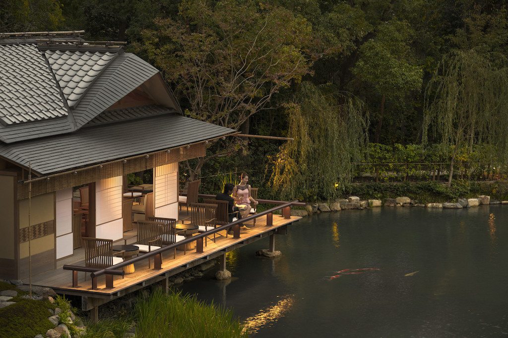 The Tea House at the new Four Seasons Hotel Kyoto was designed with property group buyouts in mind.