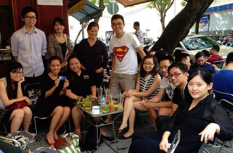 At a Triip coffee meet-up at Cafe Vy in Saigon, Vietnam in September 2014. The startup is adding lodging choices to its tours to be a more full-service travel site.