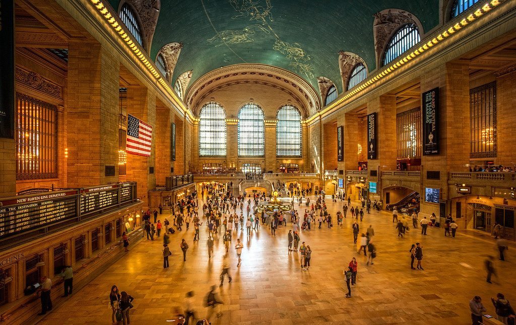 Travelers are shown at Grand Central Station in New York City on July 31, 2014. A new report from the U.S. Travel Association shows all sectors of travel in the United States grew in November.