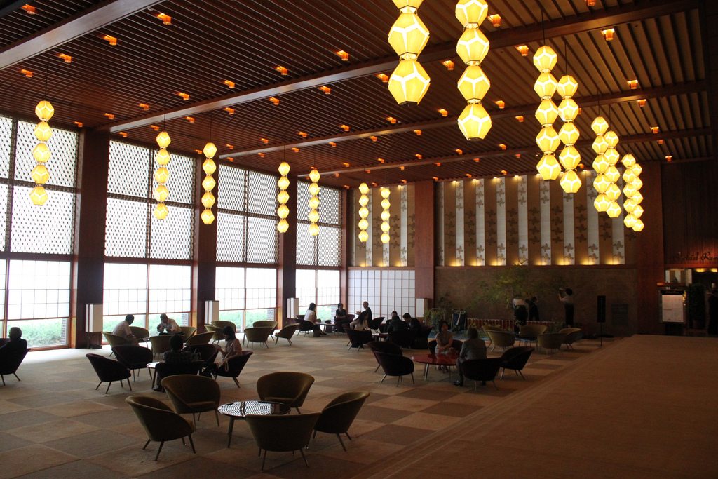Supertravelers want the experience to be easier and more pleasant when they travel. Here, the lobby of Hotel Okura in Tokyo is pictured.