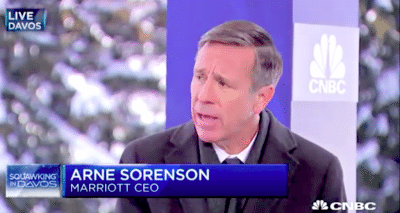 Marriott CEO Doesn’t See Powerful Evidence of a Trump Effect on Business Travel