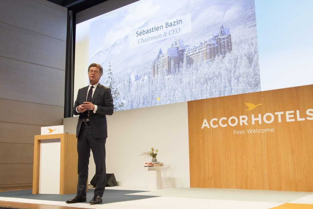 Sebastien Bazin, chairman and CEO of AccorHotels. Chinese company Jin Jiang tried to buy up more of the company last year.