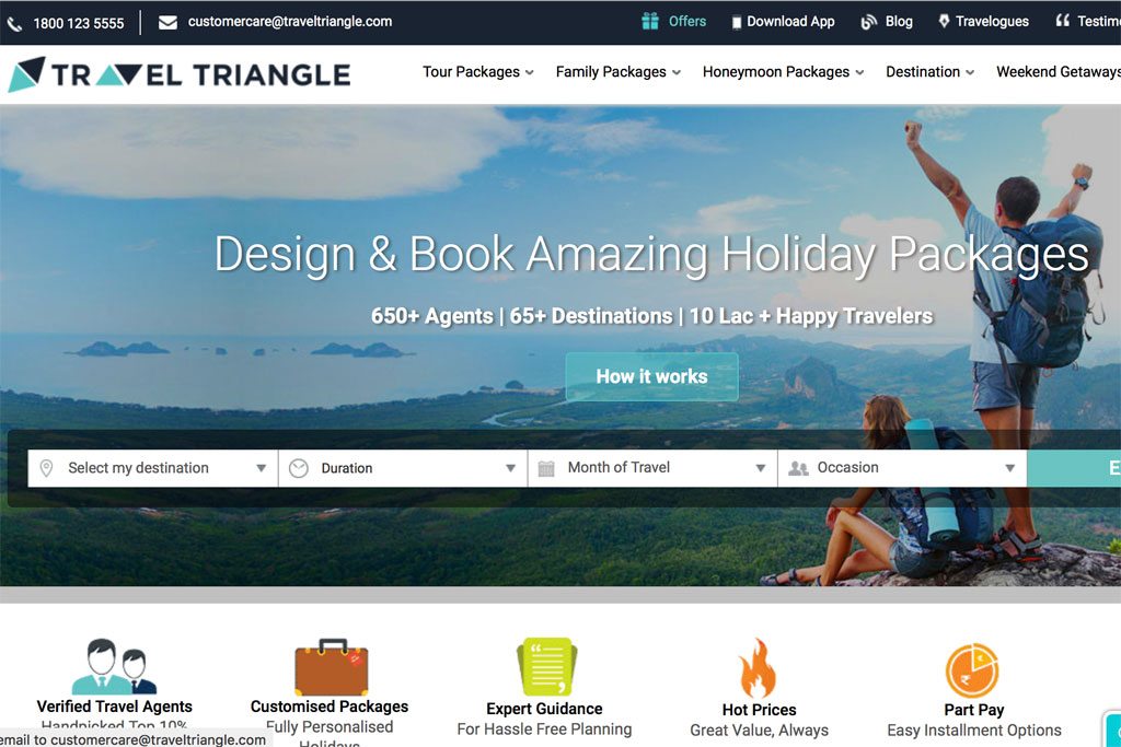 TravelTriangle startup funding travel India