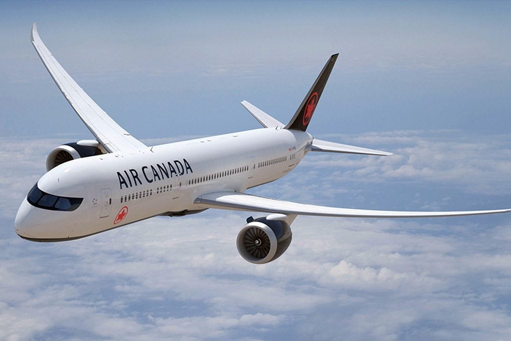 A rendering of Air Canada's new design, part of a broader rebranding process. 