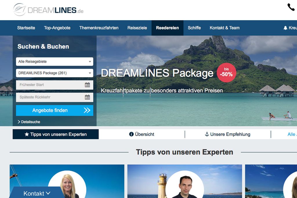 For the second time in a year, Dreamlines, an online cruise travel agency based in Hamburg, has received a significant investment.
