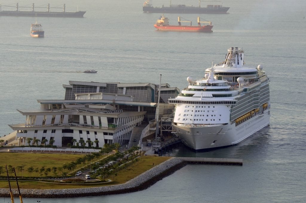 Royal Caribbean's Mariner of the Seas docked in Singapore. Various Southeast Asian countries are mulling how they can best develop cruise tourism.