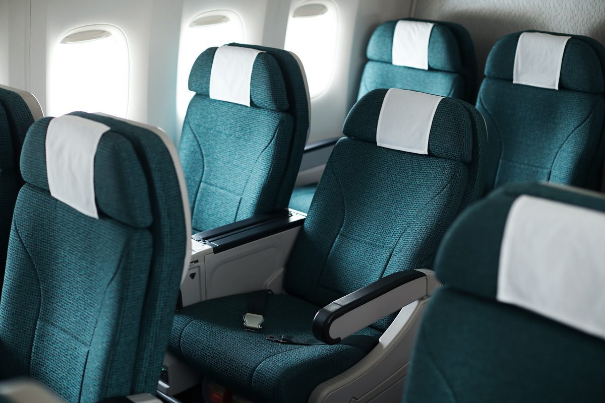 Premium Economy on Cathay Pacific. The carrier announced it was cutting thousands of jobs and its regional Cathay Dragon carrier. 