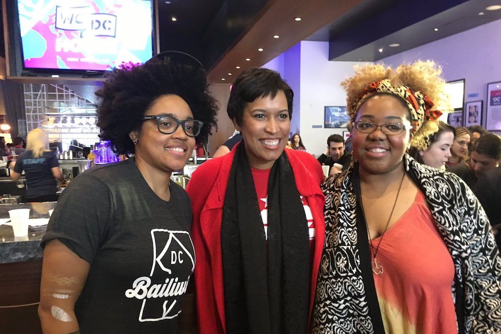 Washington, DC Mayor Muriel Bowser (center) at the WeDC House at SXSW 2017.