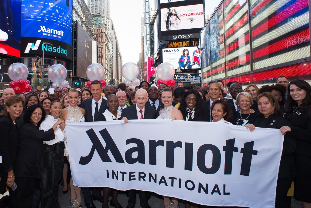 The Marriott leadership team celebrates the acquisition of Starwood in New York. Are we likely to see similar deals in the future?