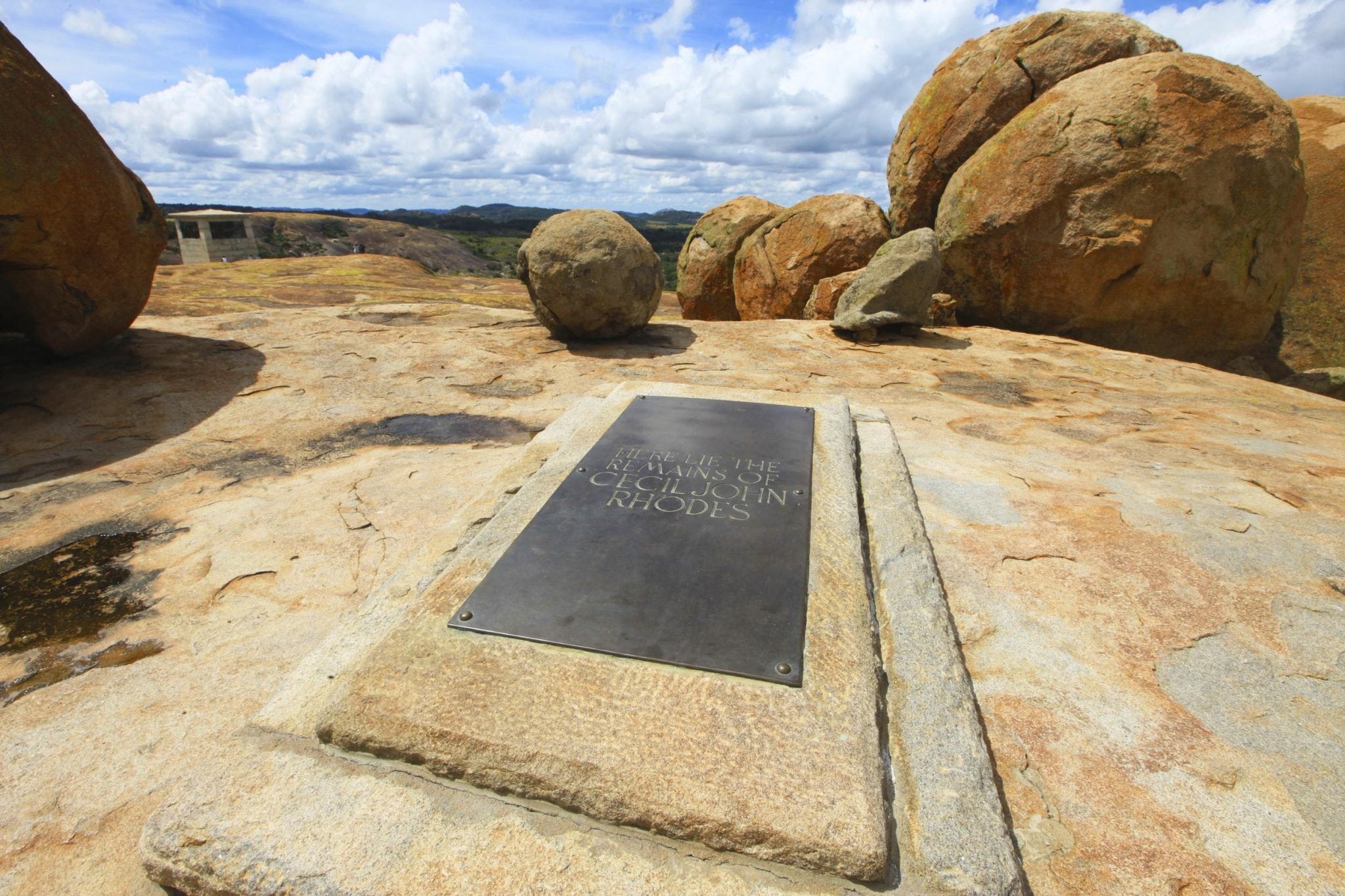 The burial site of Cecil John Rhodes is seen at Matobo National Park in Zimbabwe. 
