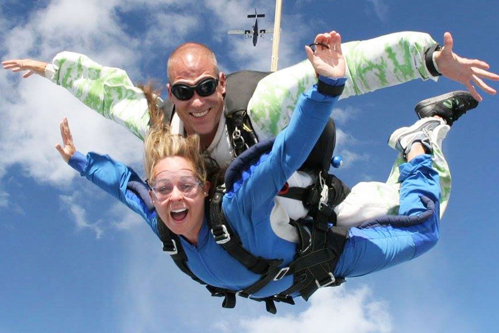 Tours and activities companies like the one providing this skydiving experience are users of the California startup Zozi's booking software.