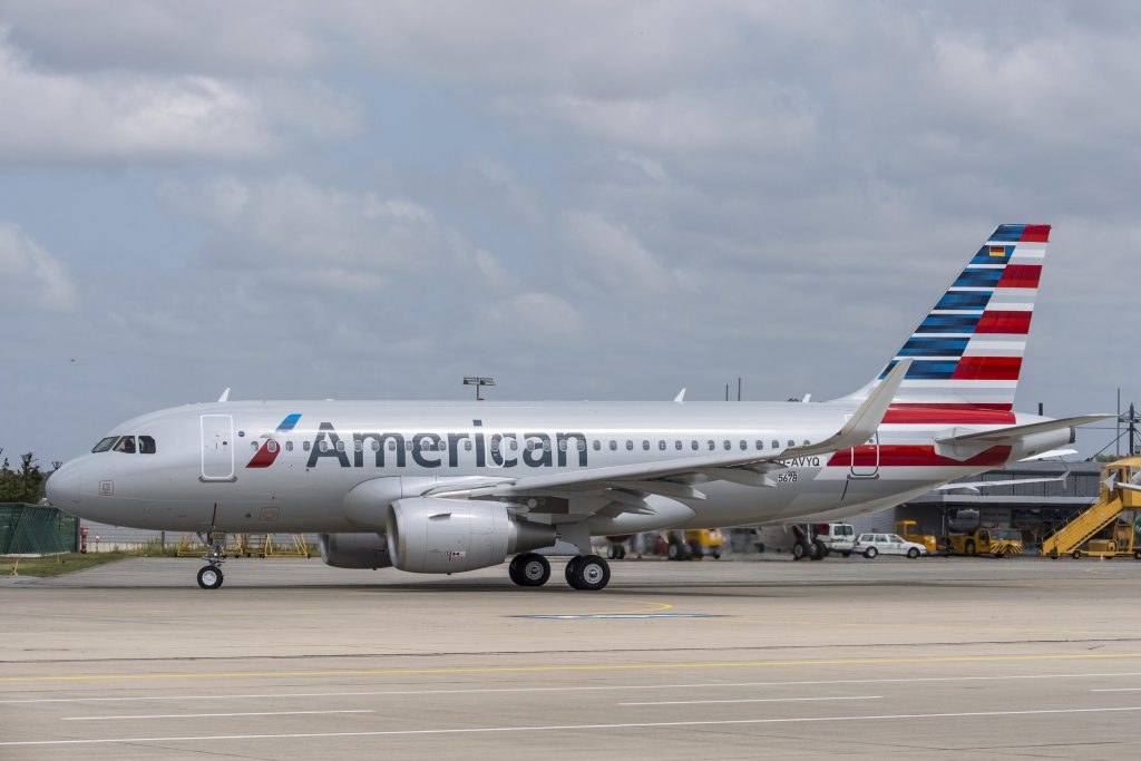 American took delivery of its first Airbus A319 on July 23. 