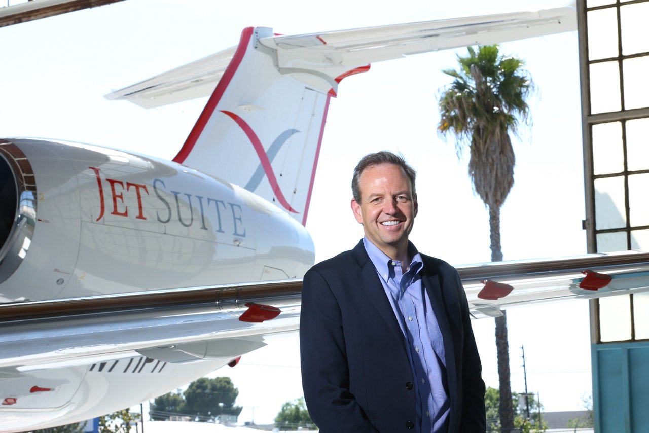 JetSuite founder and CEO Alex Wilcox believes he can expand the company's JetSuiteX business. He calculates it could have 100 airplanes at some point.