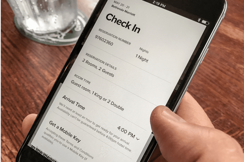 Marriott's app on iOS allows check-in and mobile keys, depending on properties. The company said its recent data breach wasn't quite as bad as originally thought. 