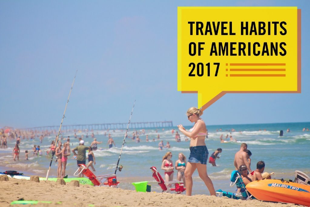 Beachgoers at Nags Head, NC. More than two out of every five U.S. residents surveyed say they are not planning to vacation this summer. 