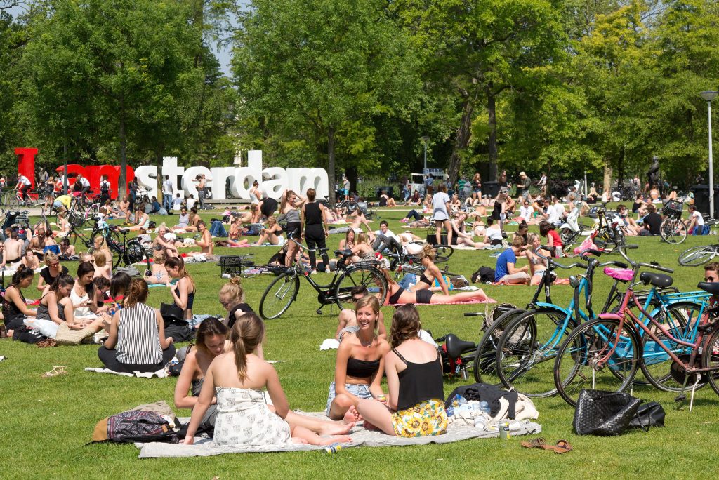 The Vondelpark in Amsterdam. The city is trying to cope with increasing numbers of visitors.