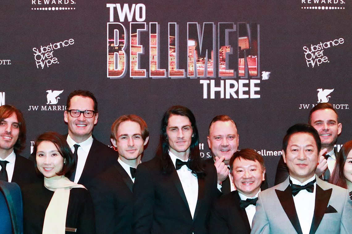 Brands now have the ability to create their own content, complicating the value proposition of travel PR agencies. The cast of Two Bellmen Three, a production by Marriott International's internal content studio.