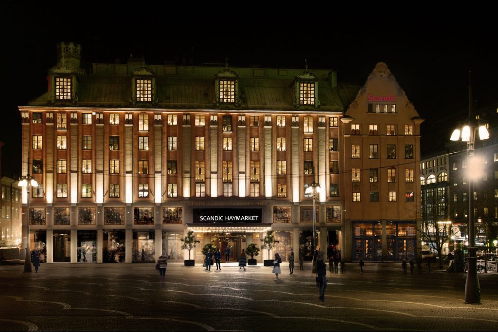 Pictured is the Scandic Haymarket in Stockholm. The company has bought a Finnish hotel group.