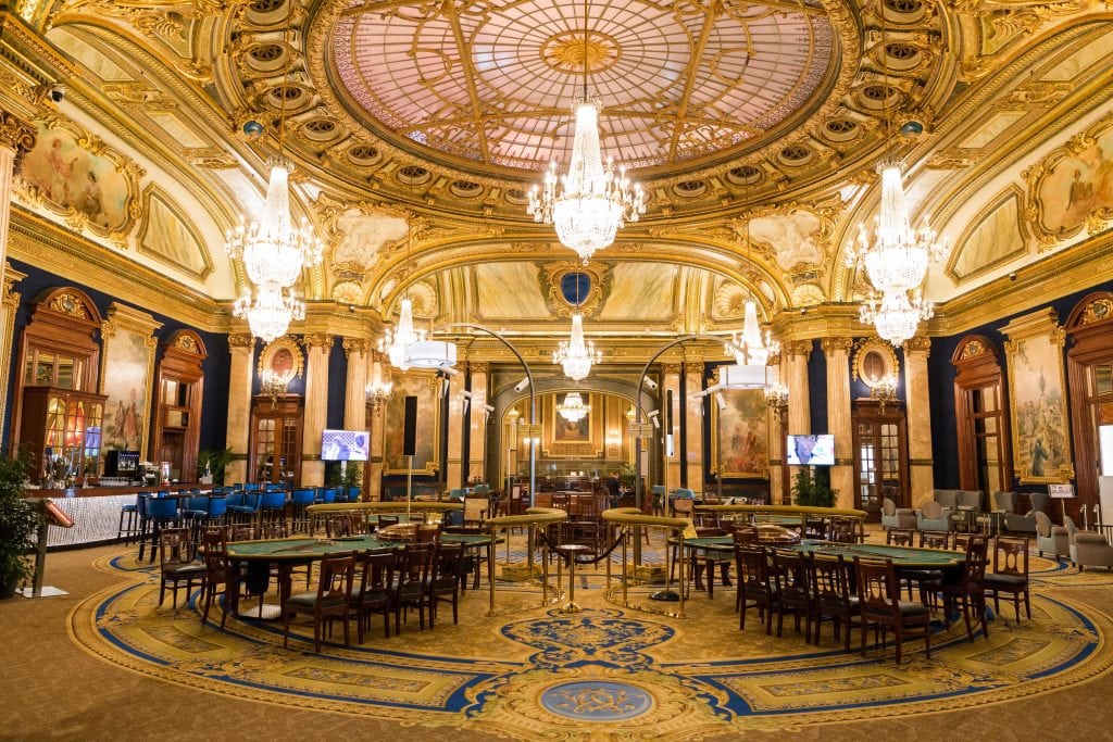 Interior of the Casino de Monte-Carlo.