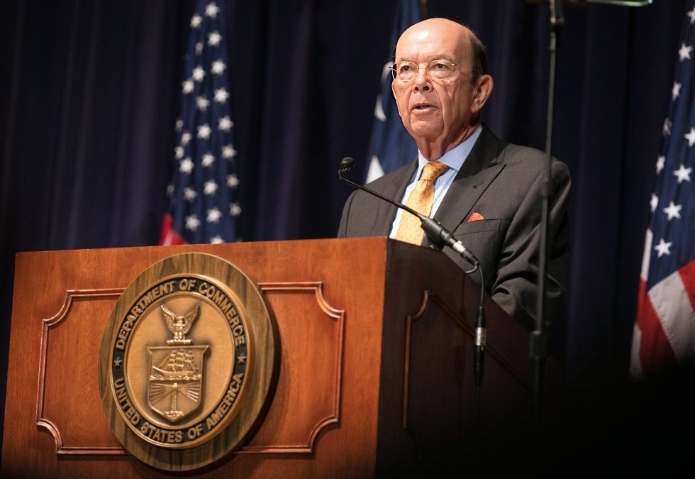 Wilbur Ross, pictured here on March 30 speaking at another event, spoke about the Trump Administration's commitment to tourism promotion on Monday, June 5 at IPW in Washington, D.C.