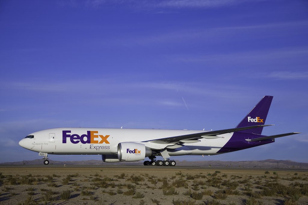 Fedex relies on Open Skies agreements with the United Arab Emirates to operate a logistics hub in Dubai. Pictured is a Fedex Boeing 777.