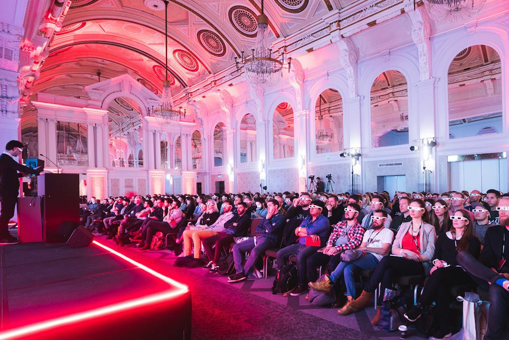 The Awwwards London Conference 2017 is pictured here. 