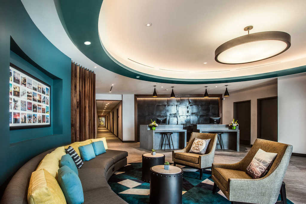 Cambria Hotel interior, one of Choice Hotel's upscale brands.